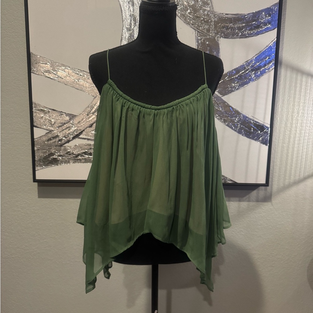 GB Elegant Green Tank Top